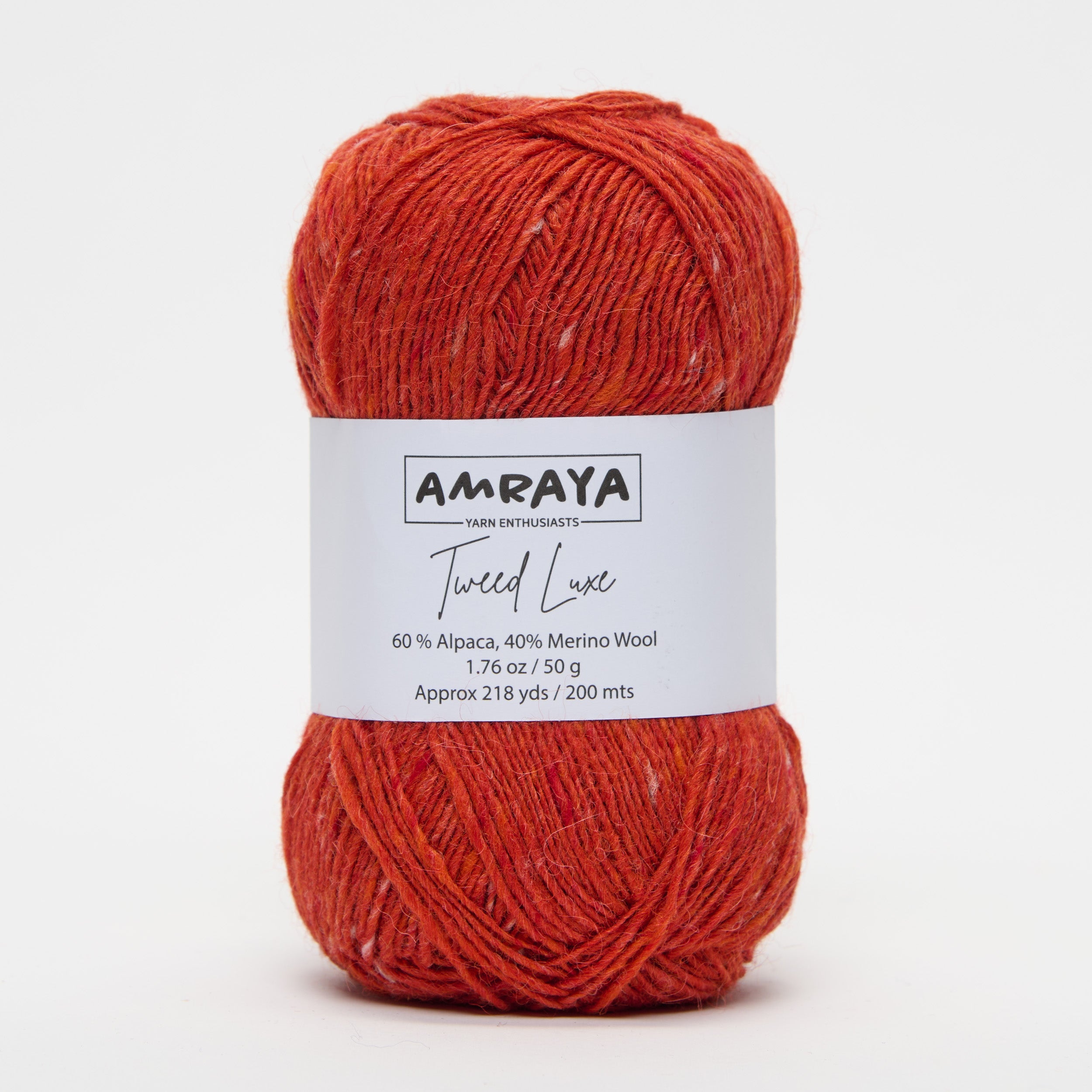 Knitting kit "Glowing Garnet Pullover Vest" - with Tweed Luxe Alpaca Merino Wool Mix + PDF Instructions