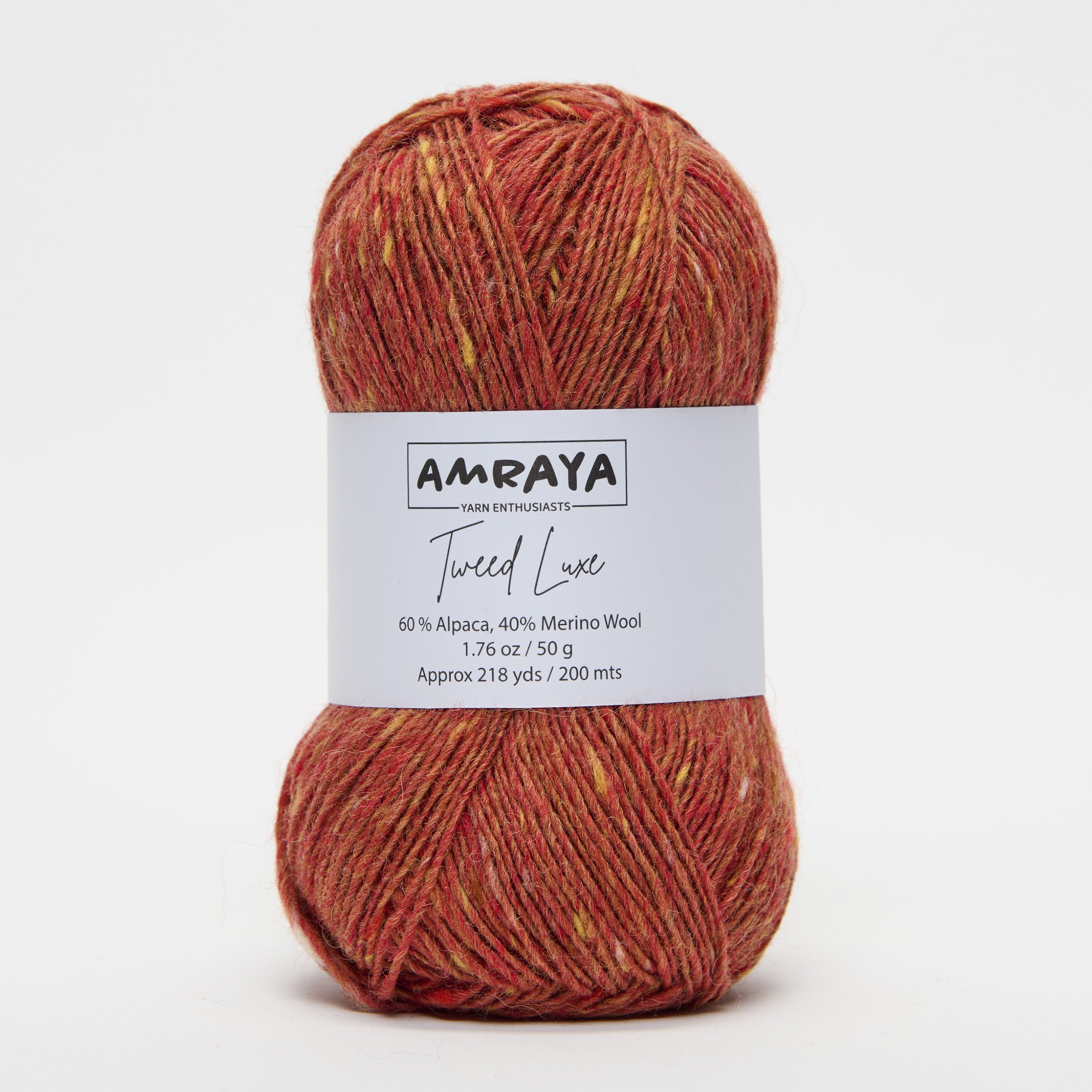 Knitting kit "Glowing Garnet Pullover Vest" - with Tweed Luxe Alpaca Merino Wool Mix + PDF Instructions