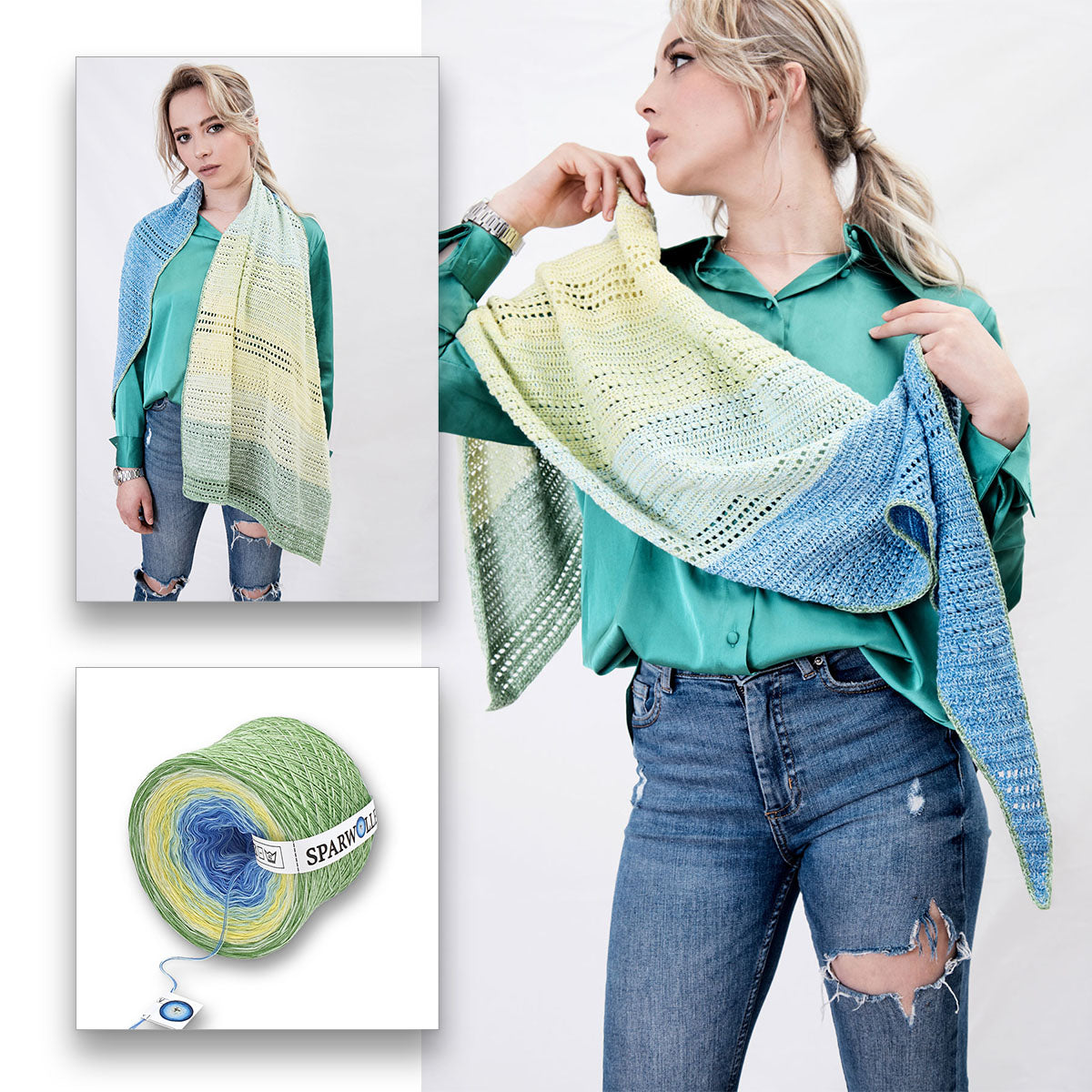 Bobbel Farbverlaufsgarn, Sondernedition, 50% Baumwolle