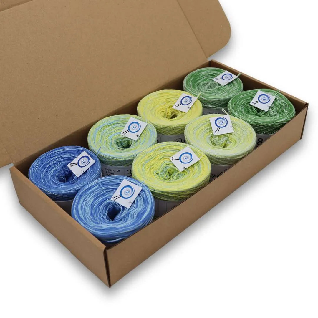 Bobbel Color Gradient, Wunderkiste 3-ply, 2,000m