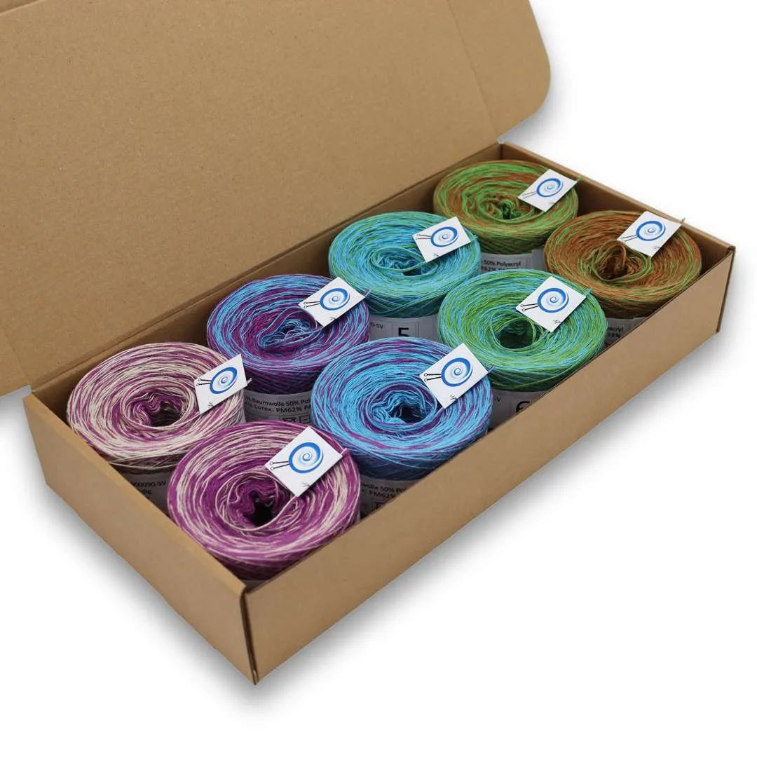 Bobbel Color Gradient, Wunderkiste 3-ply, 2,000m