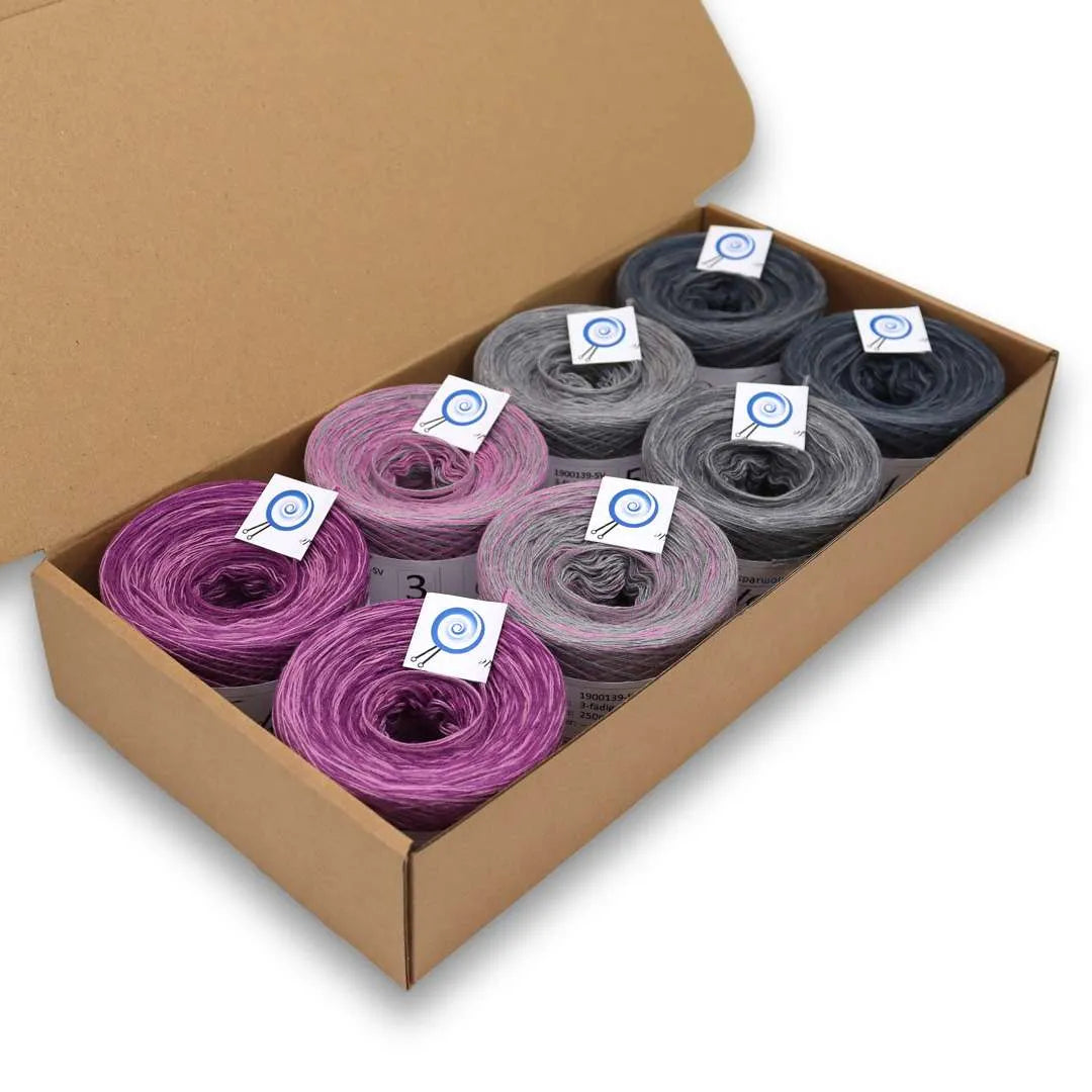 Bobbel Color Gradient, Wunderkiste 3-ply, 2,000m
