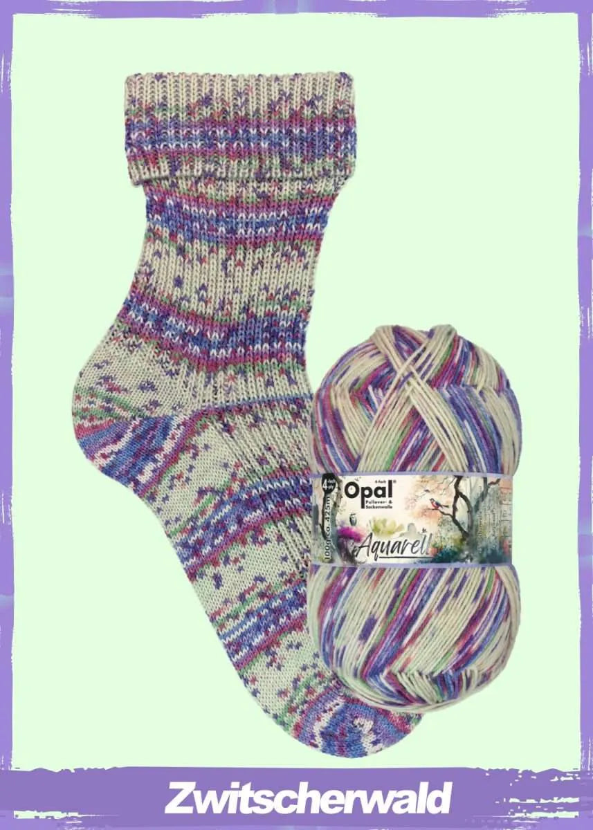 Opal Sock Yarn, Watercolor