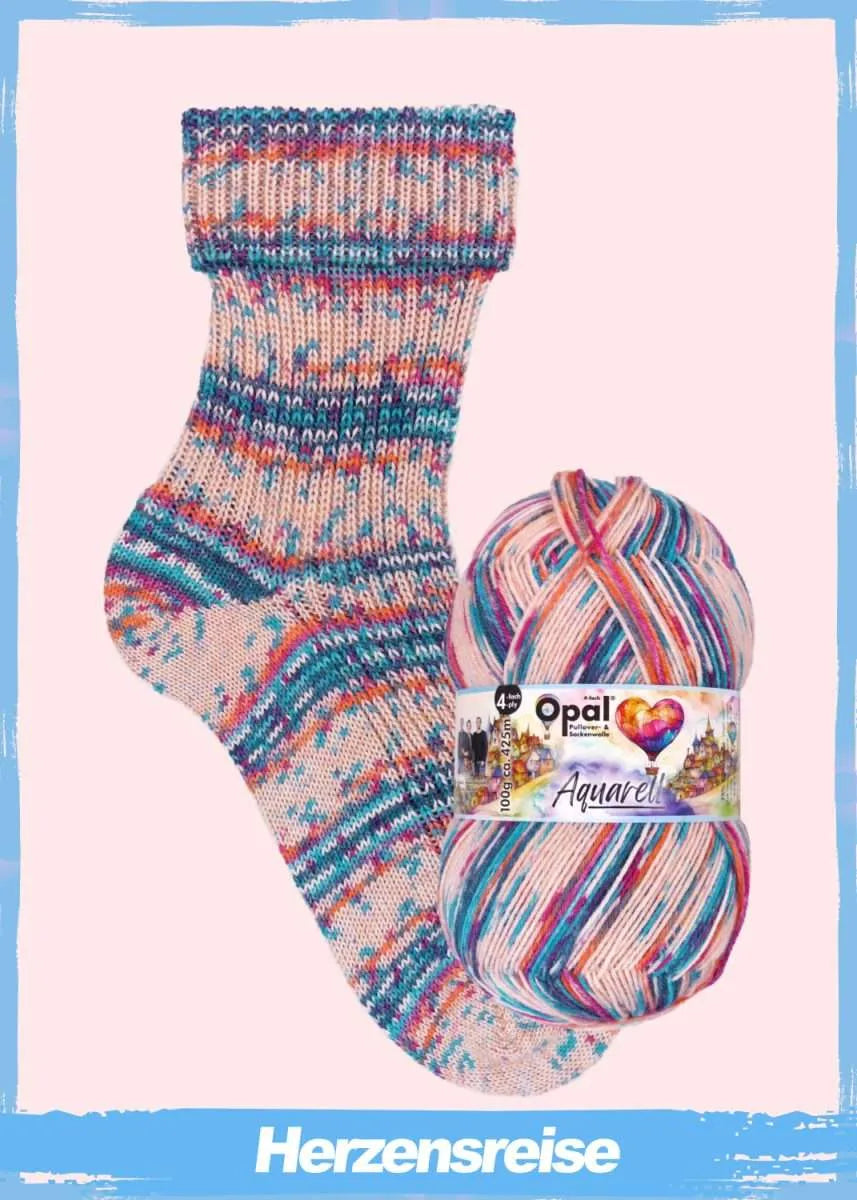 Opal Sock Yarn, Watercolor