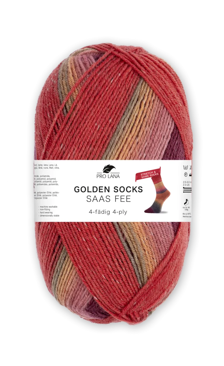 Pro Lana Golden Socks Saas Fee Stretch
