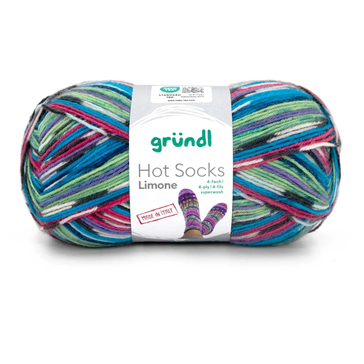 Gründl Hot Socks Limone, 4-ply