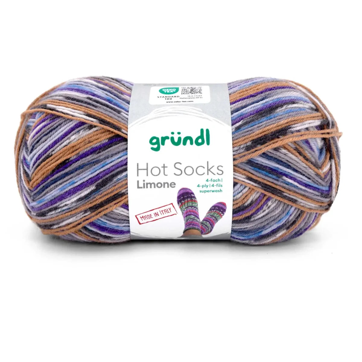 Gründl Hot Socks Limone, 4-ply