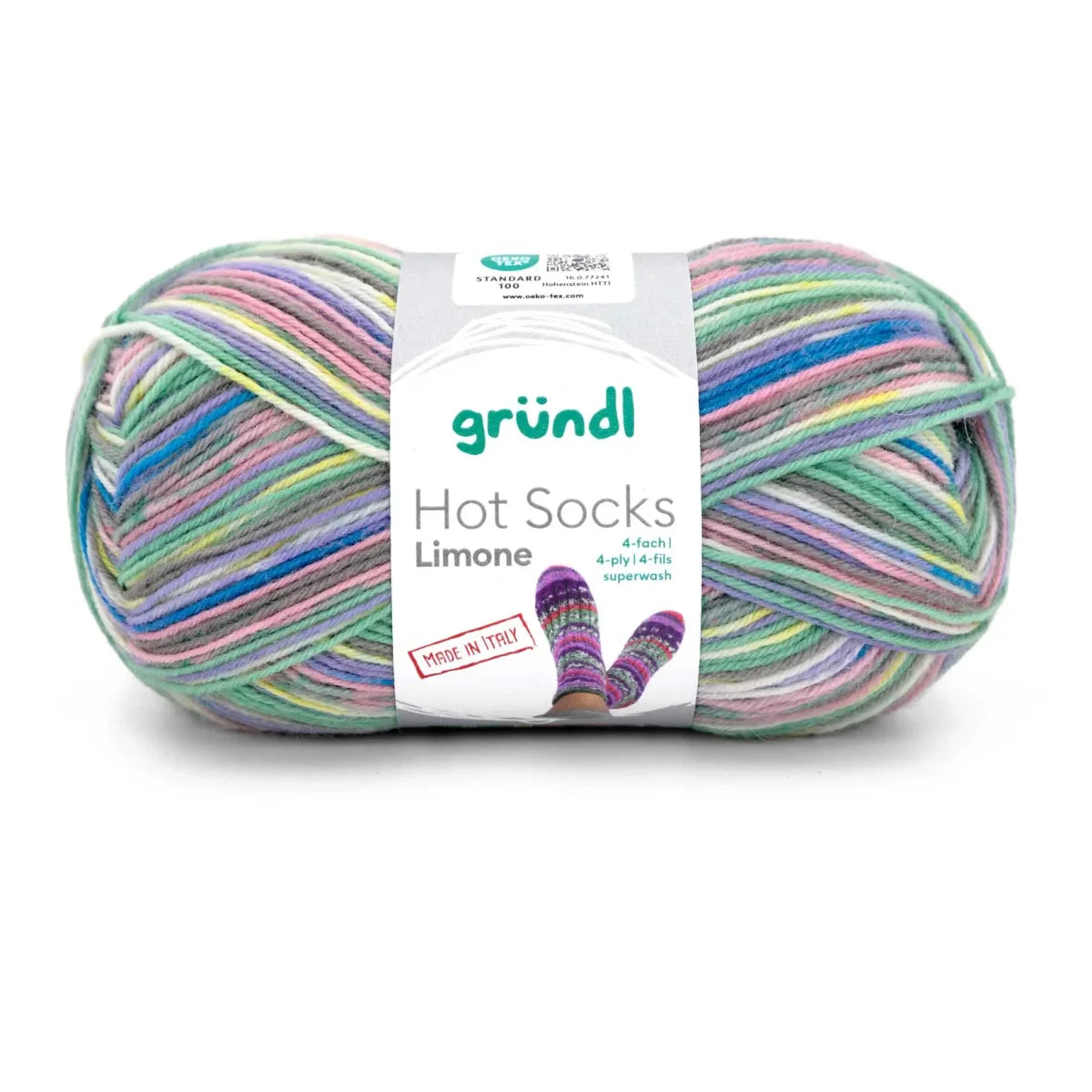 Gründl Hot Socks Limone, 4-ply