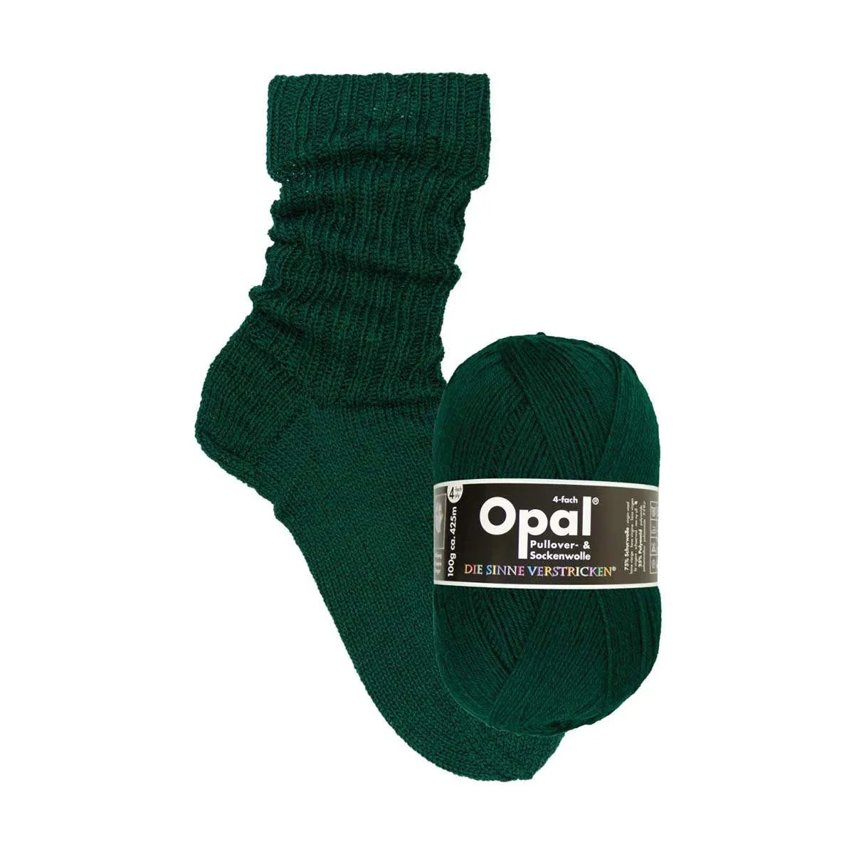 Opal Sockenwolle, uni 4-fädig