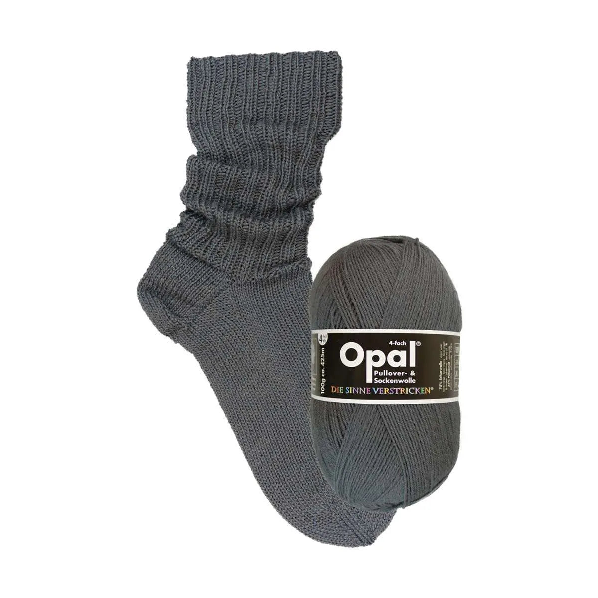 Opal Sockenwolle, uni 4-fädig