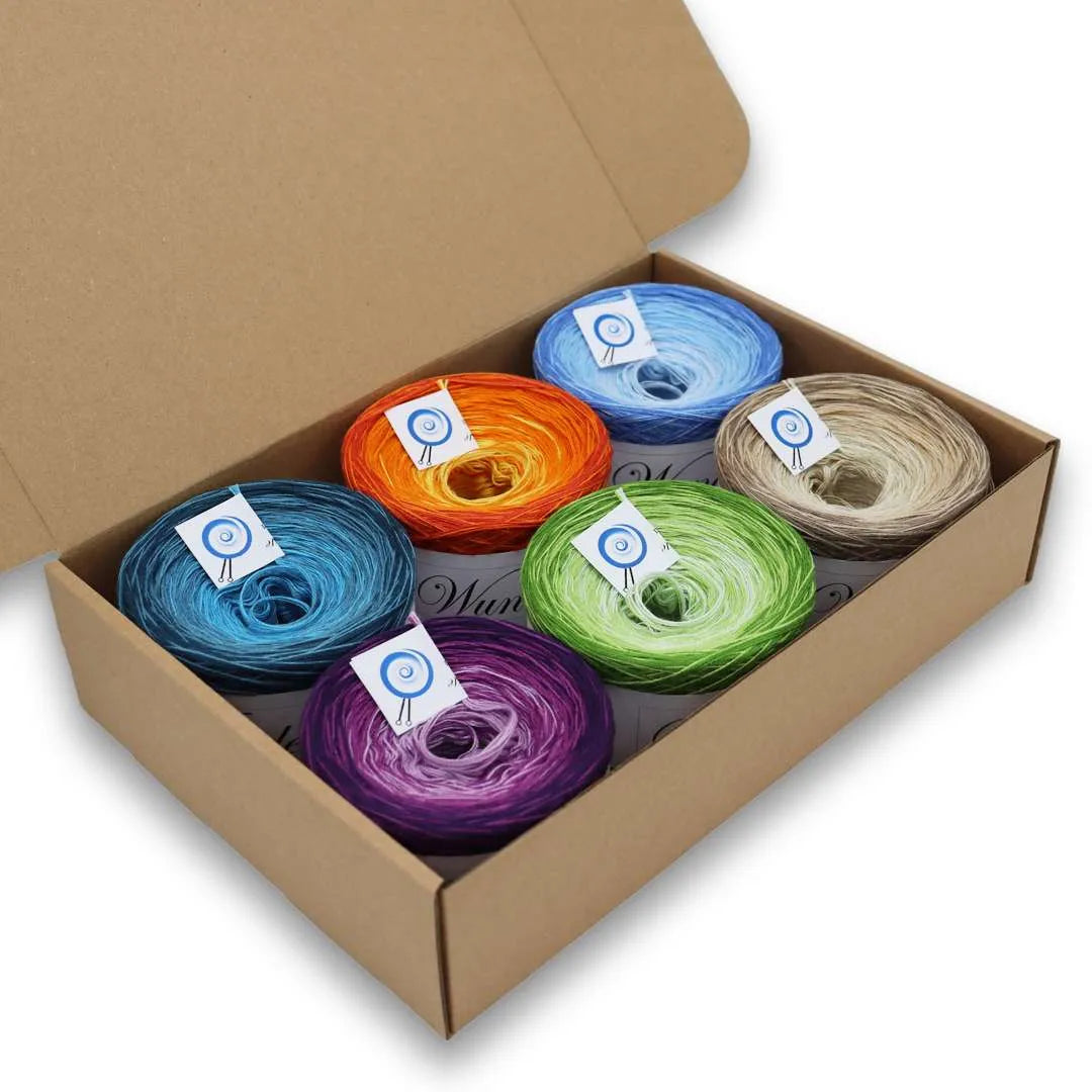 Crochet kit Waves Wunderkiste Prisma 50% cotton 4-ply, 1,500m