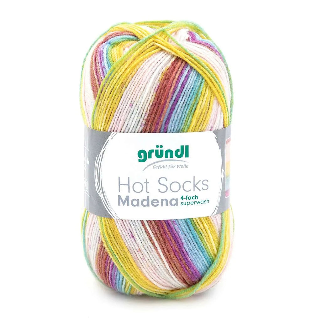 Gründl Sock Yarn, Hot Socks Madena, 4-ply
