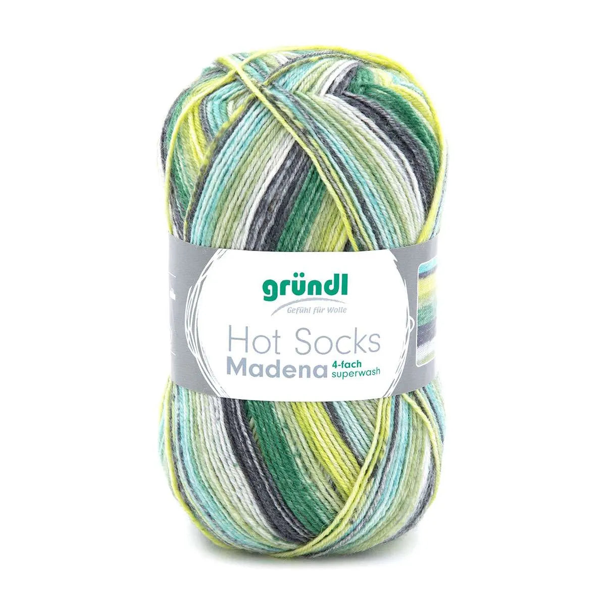 Gründl Sock Yarn, Hot Socks Madena, 4-ply
