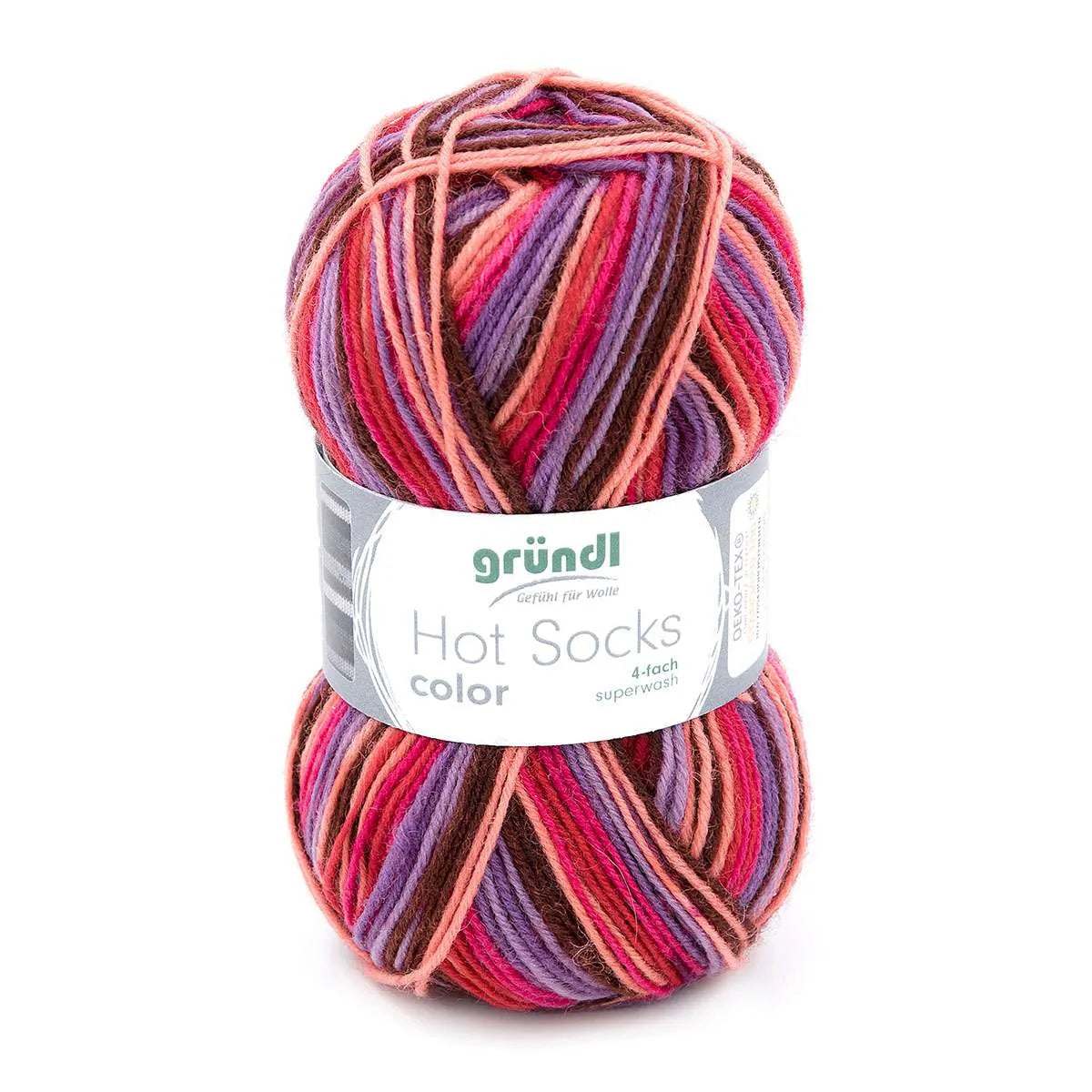 Gründl Sock Yarn, Hot Socks color