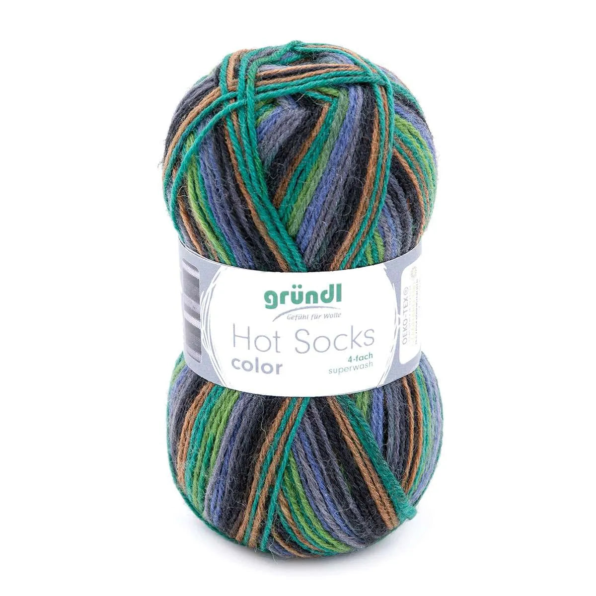 Gründl Sock Yarn, Hot Socks color