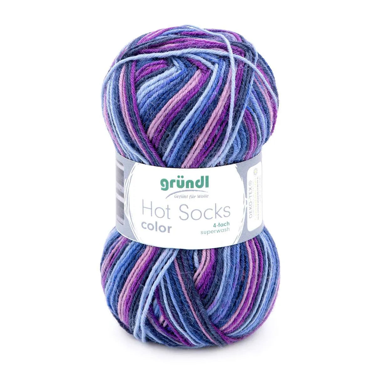 Gründl Sock Yarn, Hot Socks color