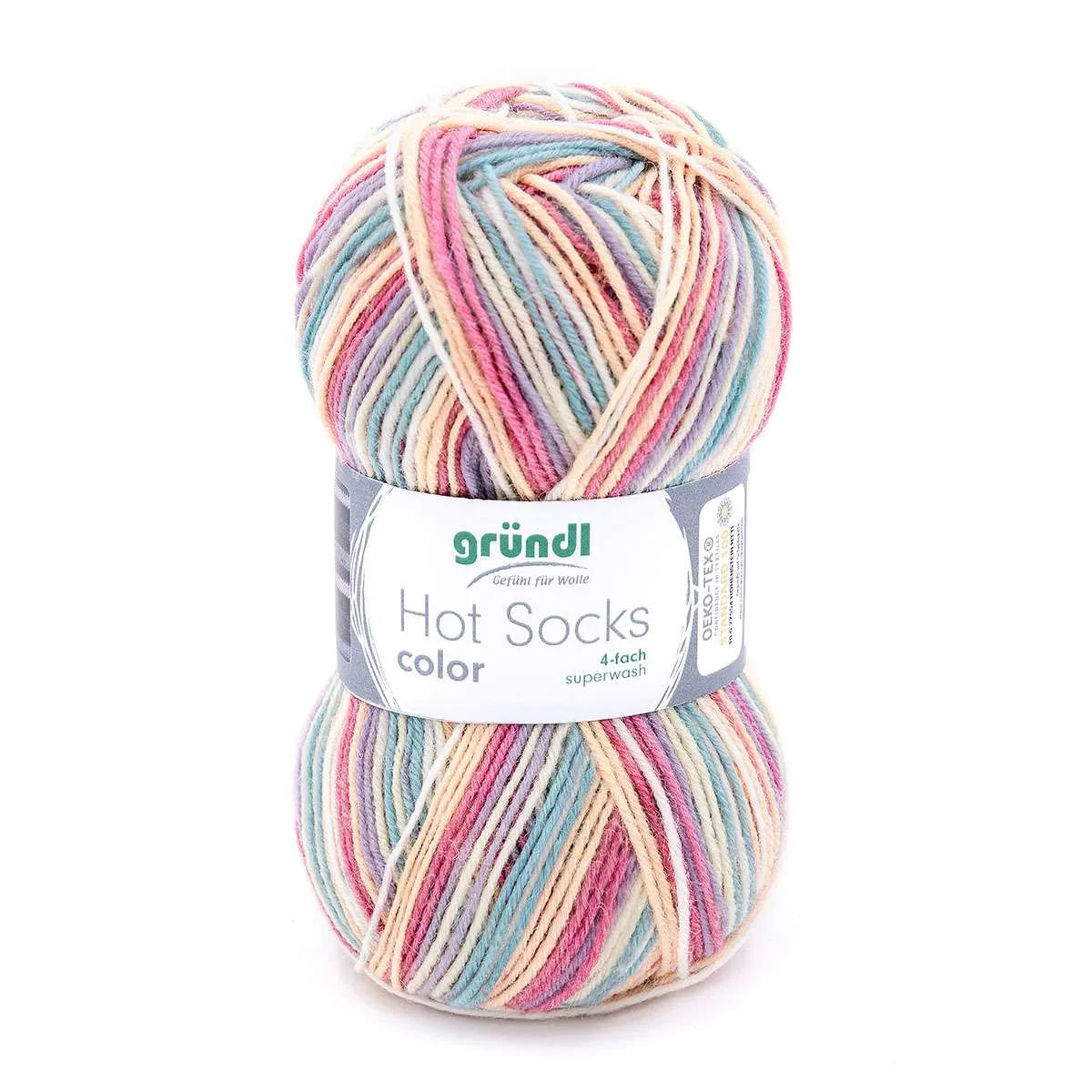 Gründl Sock Yarn, Hot Socks color