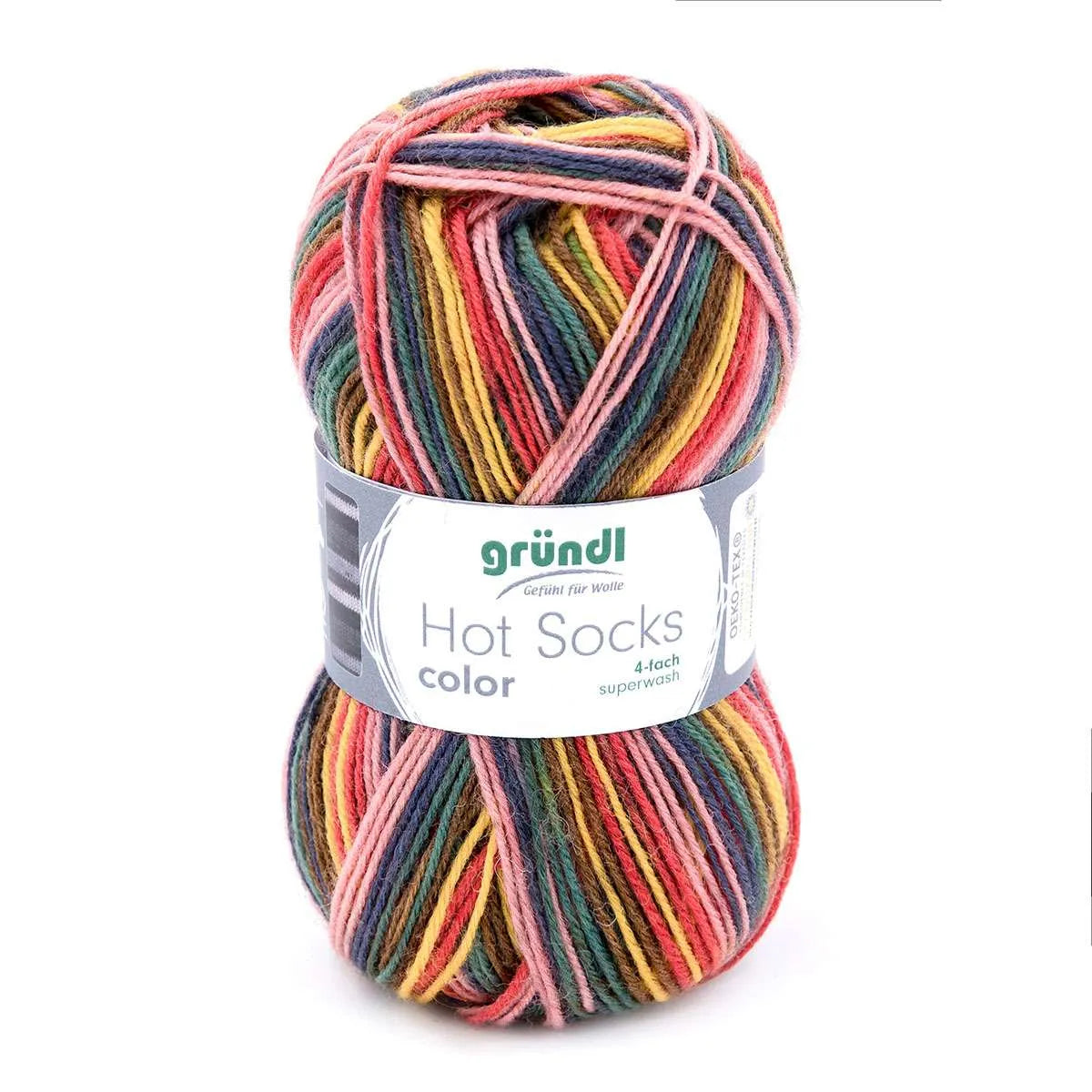 Gründl Sock Yarn, Hot Socks color