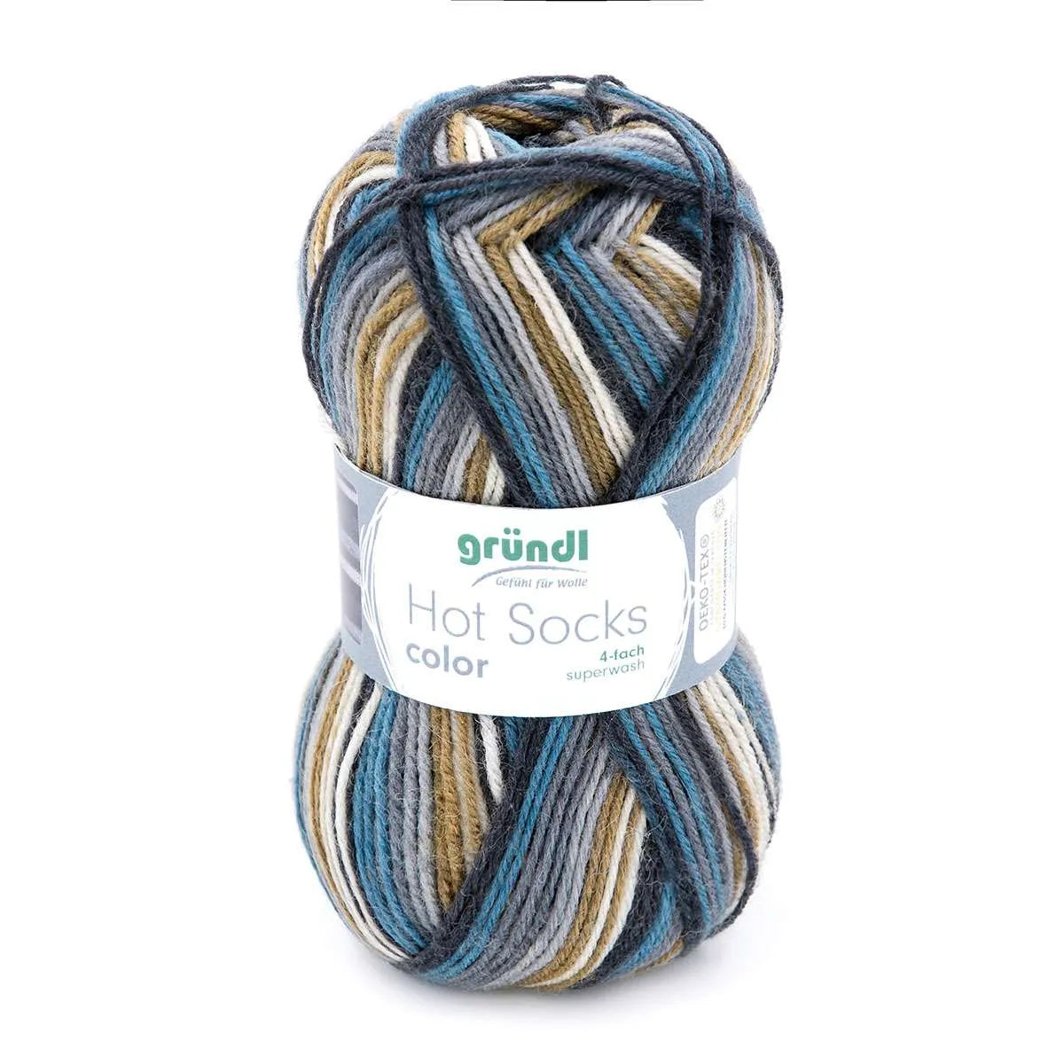 Gründl Sock Yarn, Hot Socks color