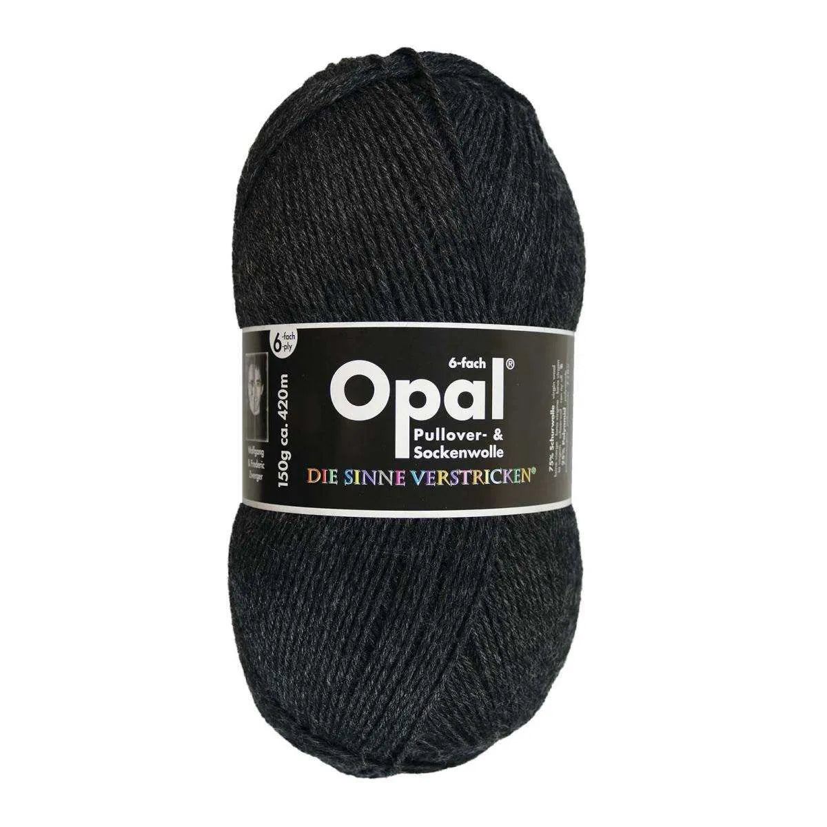 Opal Sockenwolle, uni 6-fädig Opal