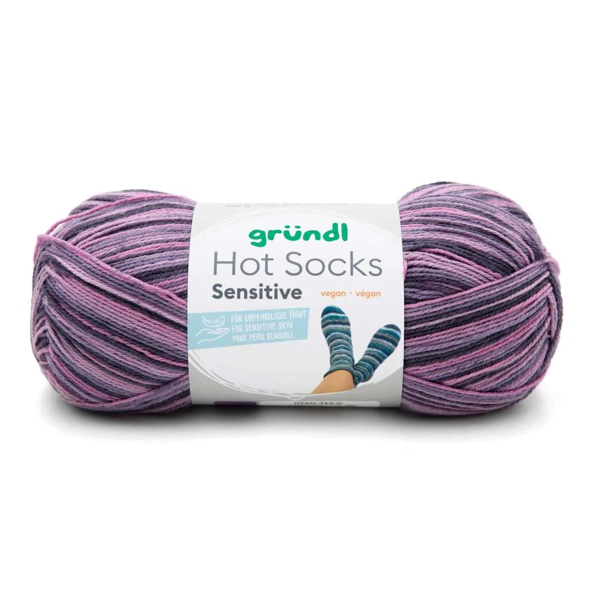 Gründl Sock Yarn with Cotton, Hot Socks Sensitive