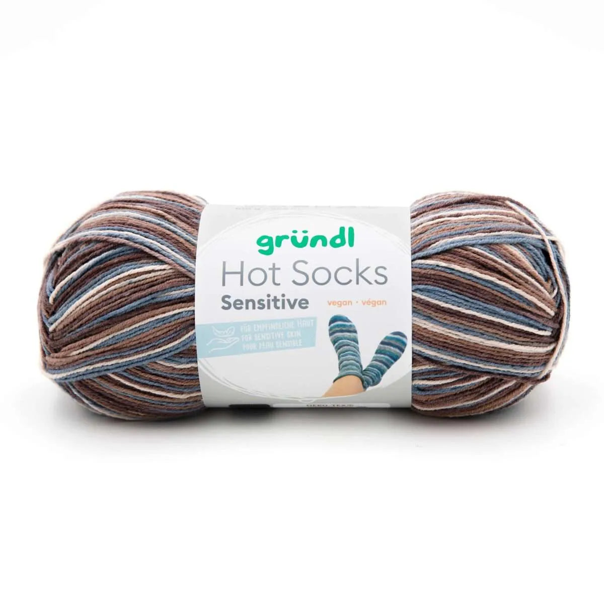 Gründl Sock Yarn with Cotton, Hot Socks Sensitive