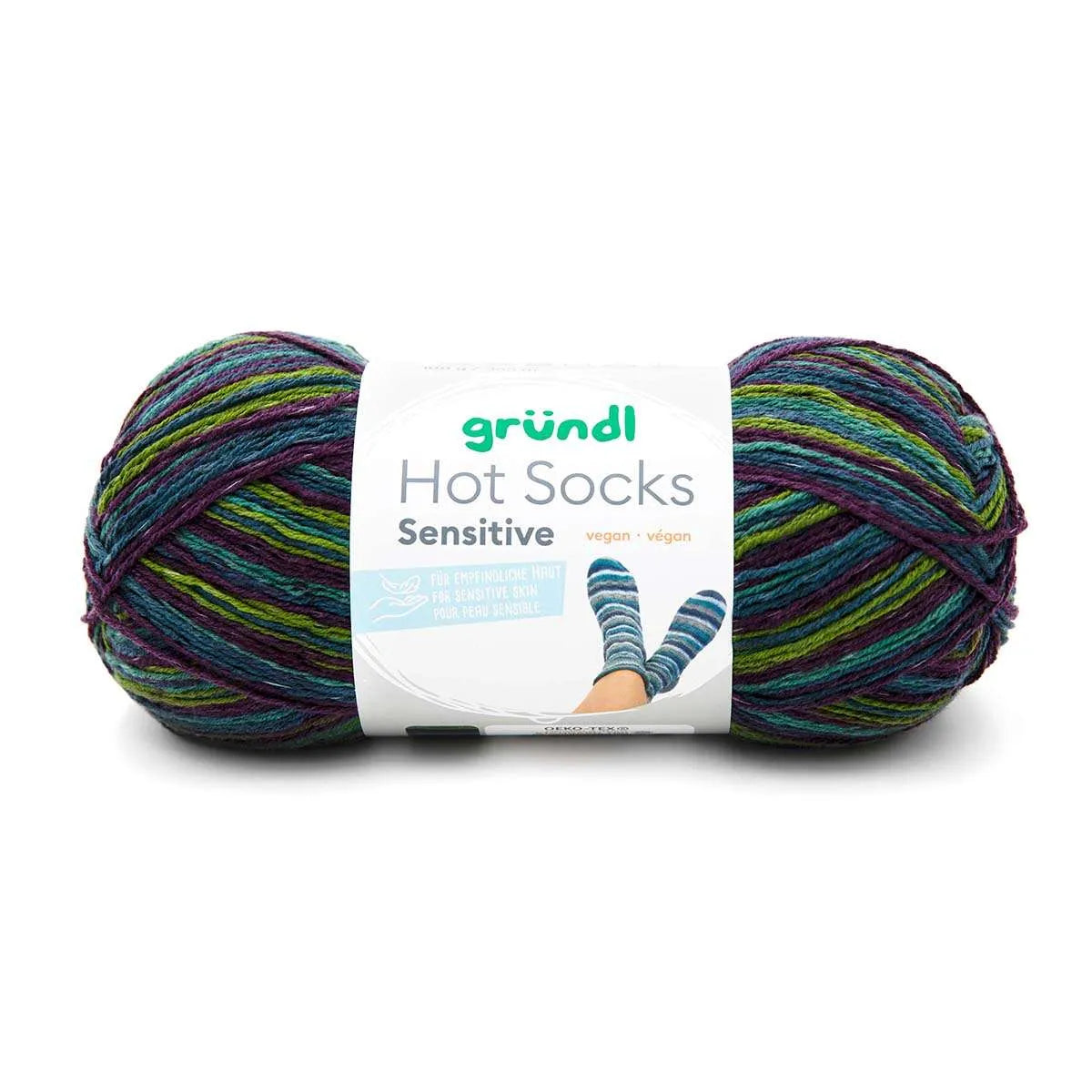 Gründl Sock Yarn with Cotton, Hot Socks Sensitive