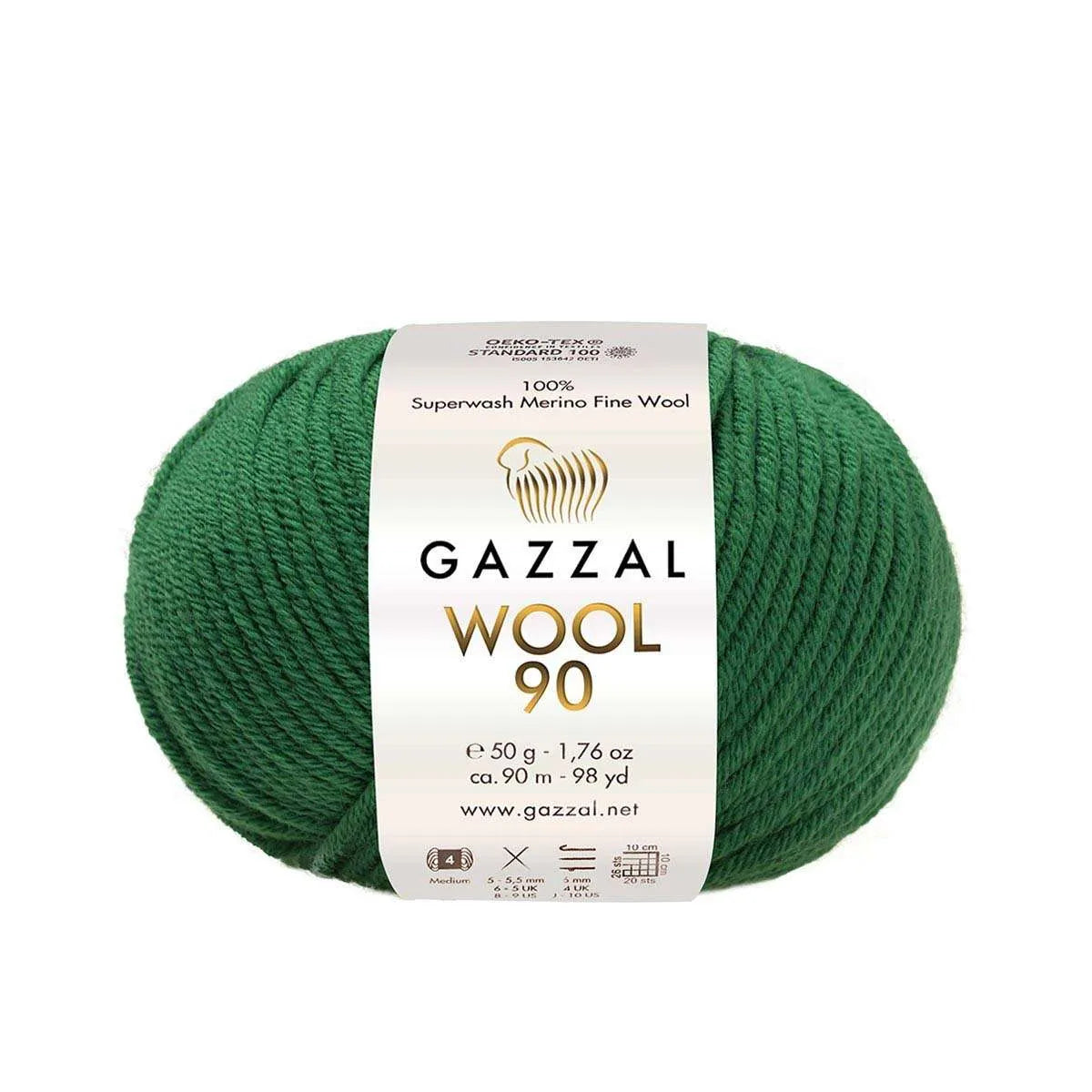 Gazzal Wool 90 Merino Wool
