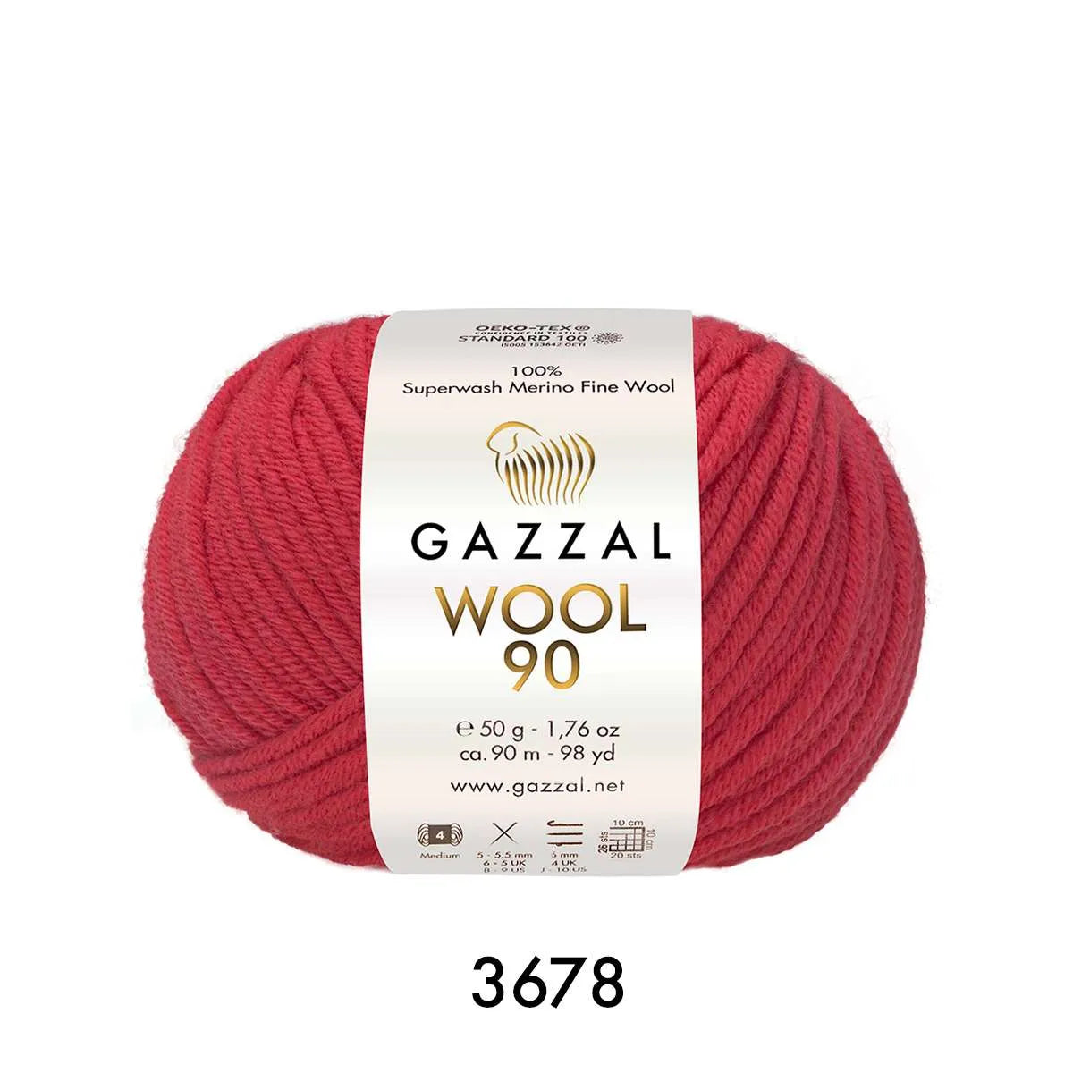 Gazzal Wool 90 Merino Wool