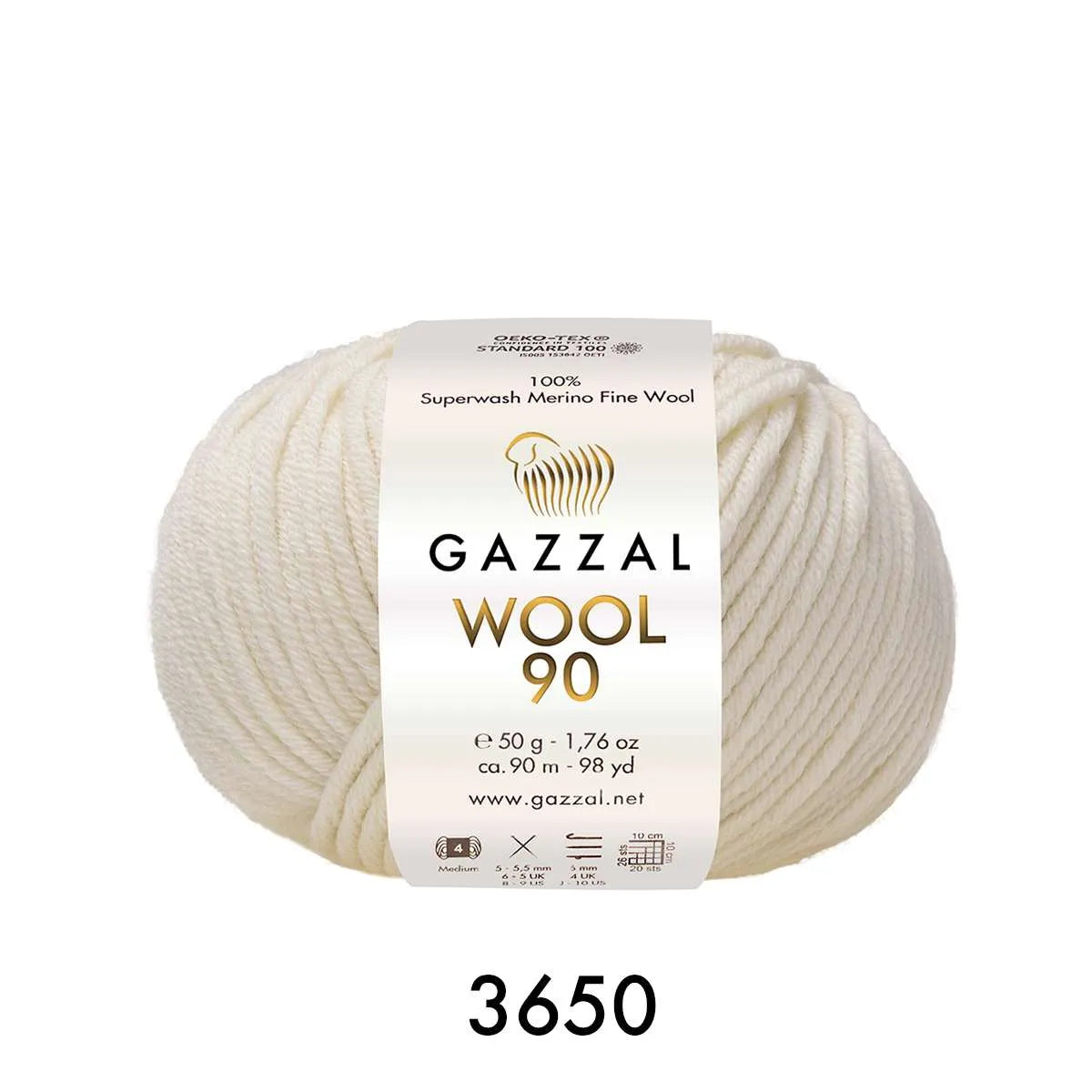 Gazzal Wool 90 Merino Wool
