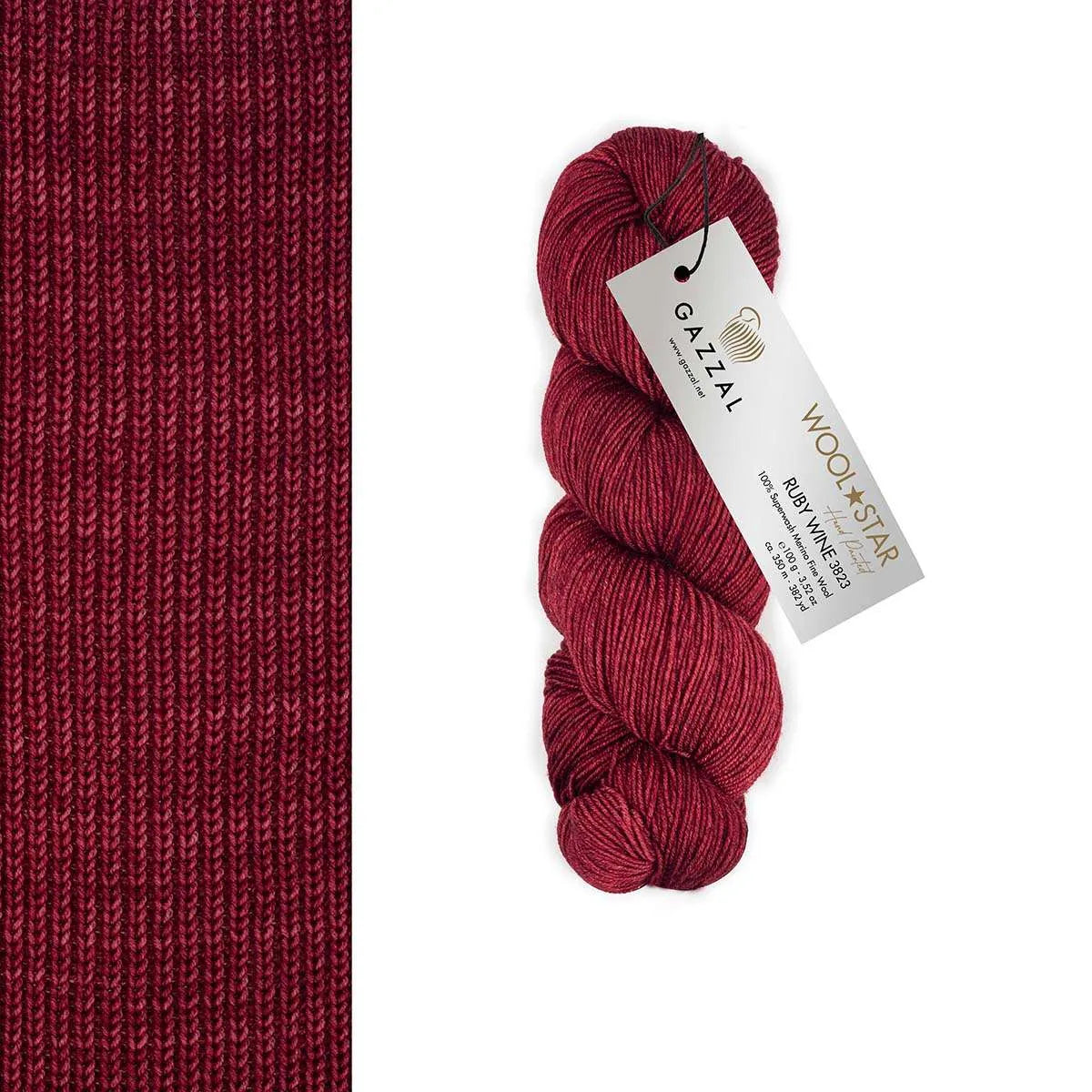 Gazzal Wool Star Hand-Dyed Merino Wool