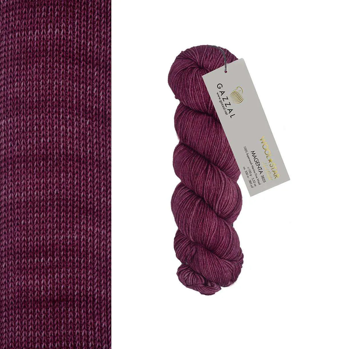 Gazzal Wool Star Hand-Dyed Merino Wool