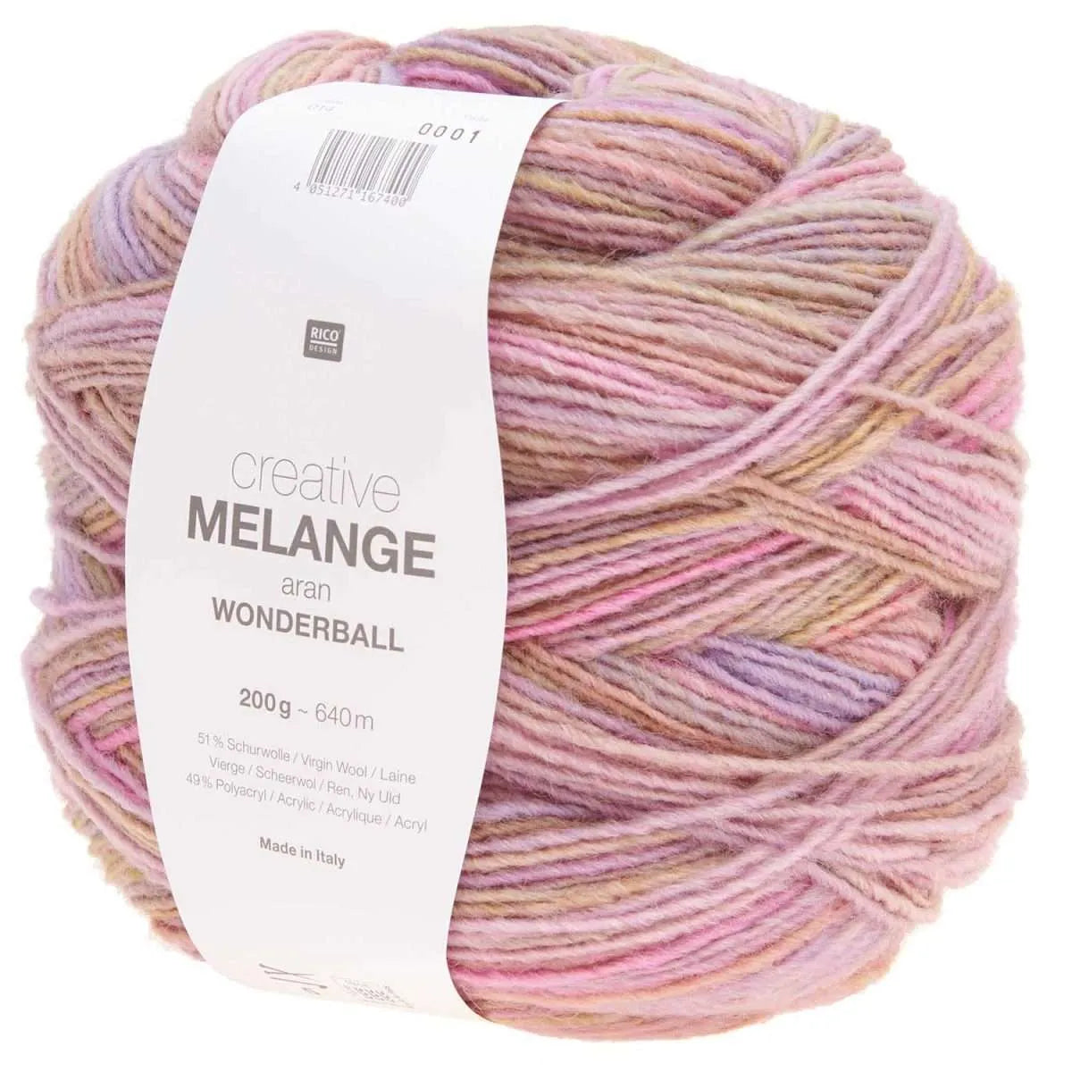 Rico Design Creative Melange Aran Wonderball 200g
