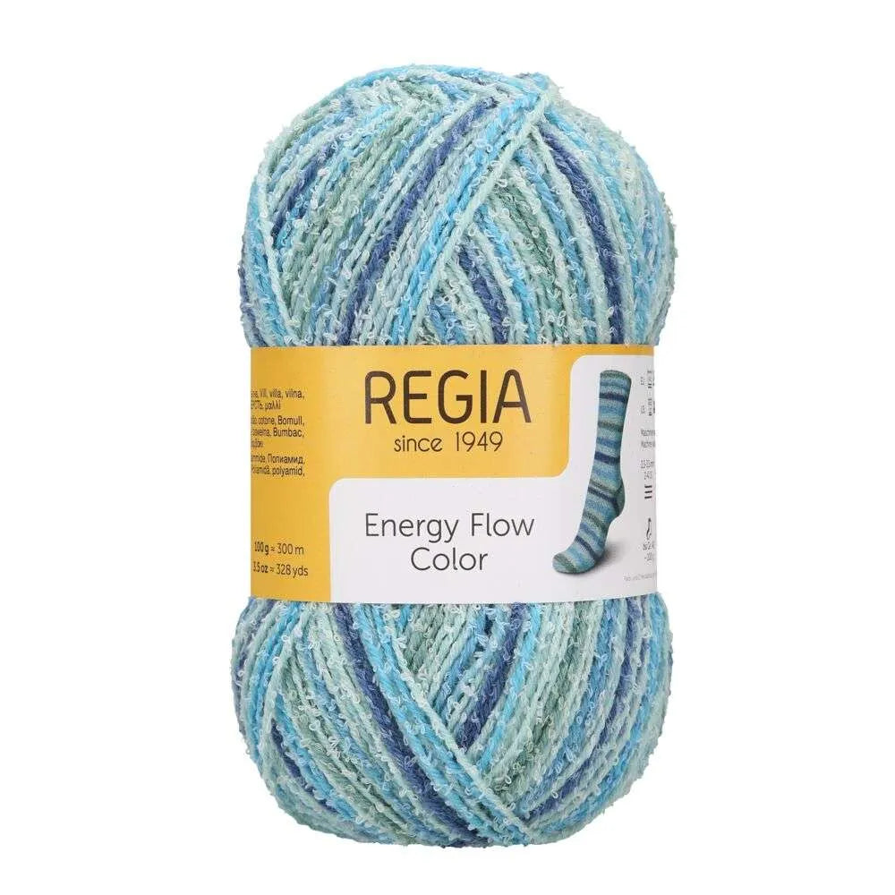 Regia Sock Wool Energy Flow Color