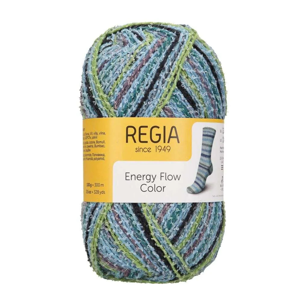 Regia Sock Wool Energy Flow Color