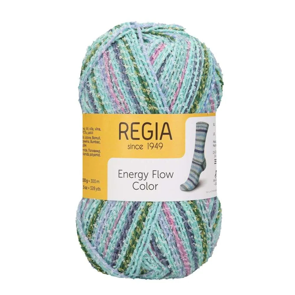 Regia Sock Wool Energy Flow Color