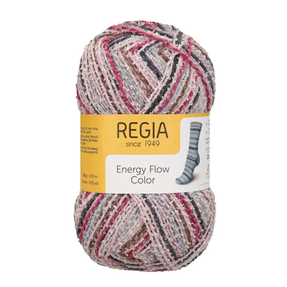 Regia Sock Wool Energy Flow Color