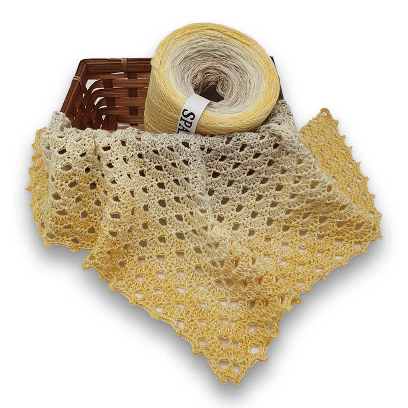 Bobbel Farbverlaufsgarn Cremic, 50% Baumwolle