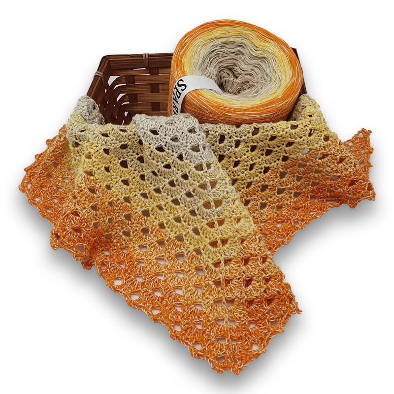 Bobbel Farbverlaufsgarn Cremic, 50% Baumwolle