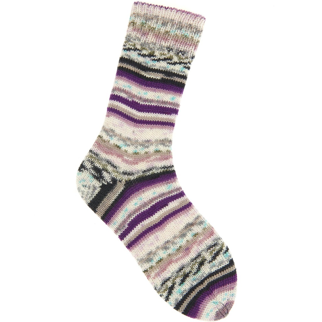 Socks Neon Fair Isle 4-fädig