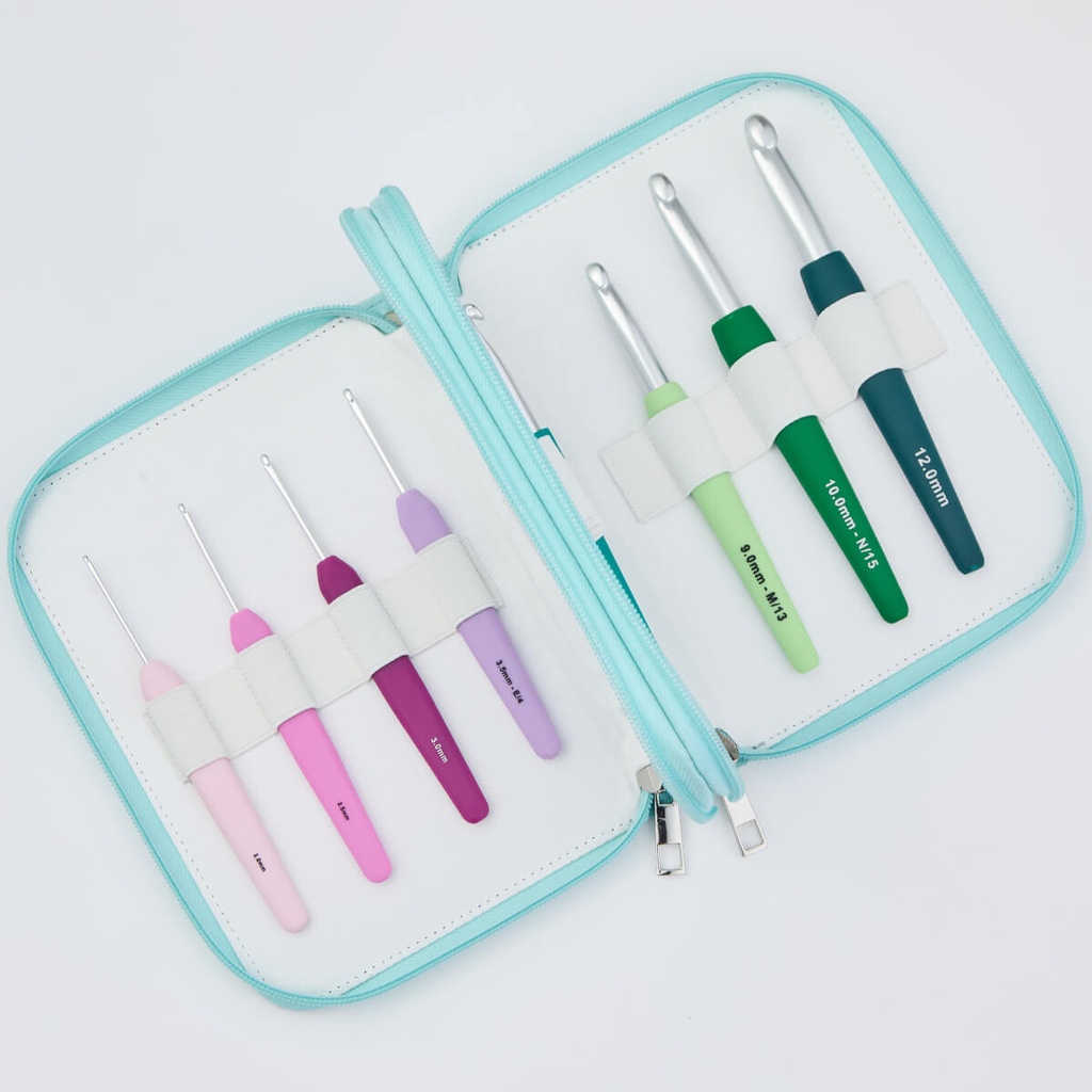 Knit Pro Waves Grande Häkelnadel-Set 2,00 – 12,00 mm