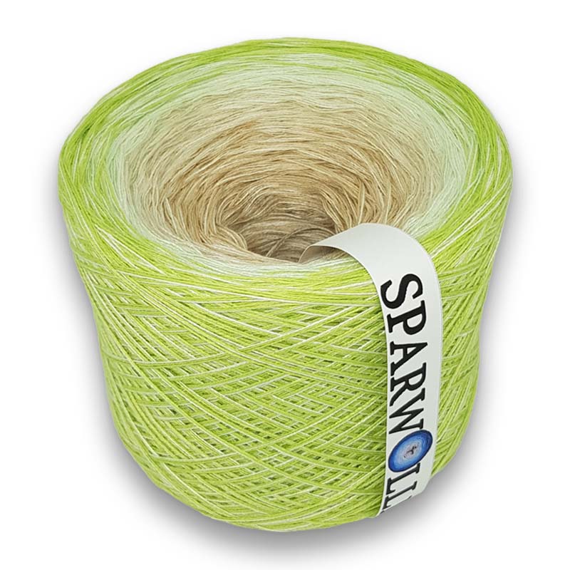 Bobbel / Farbverlaufsgarn, Beilauf Creme