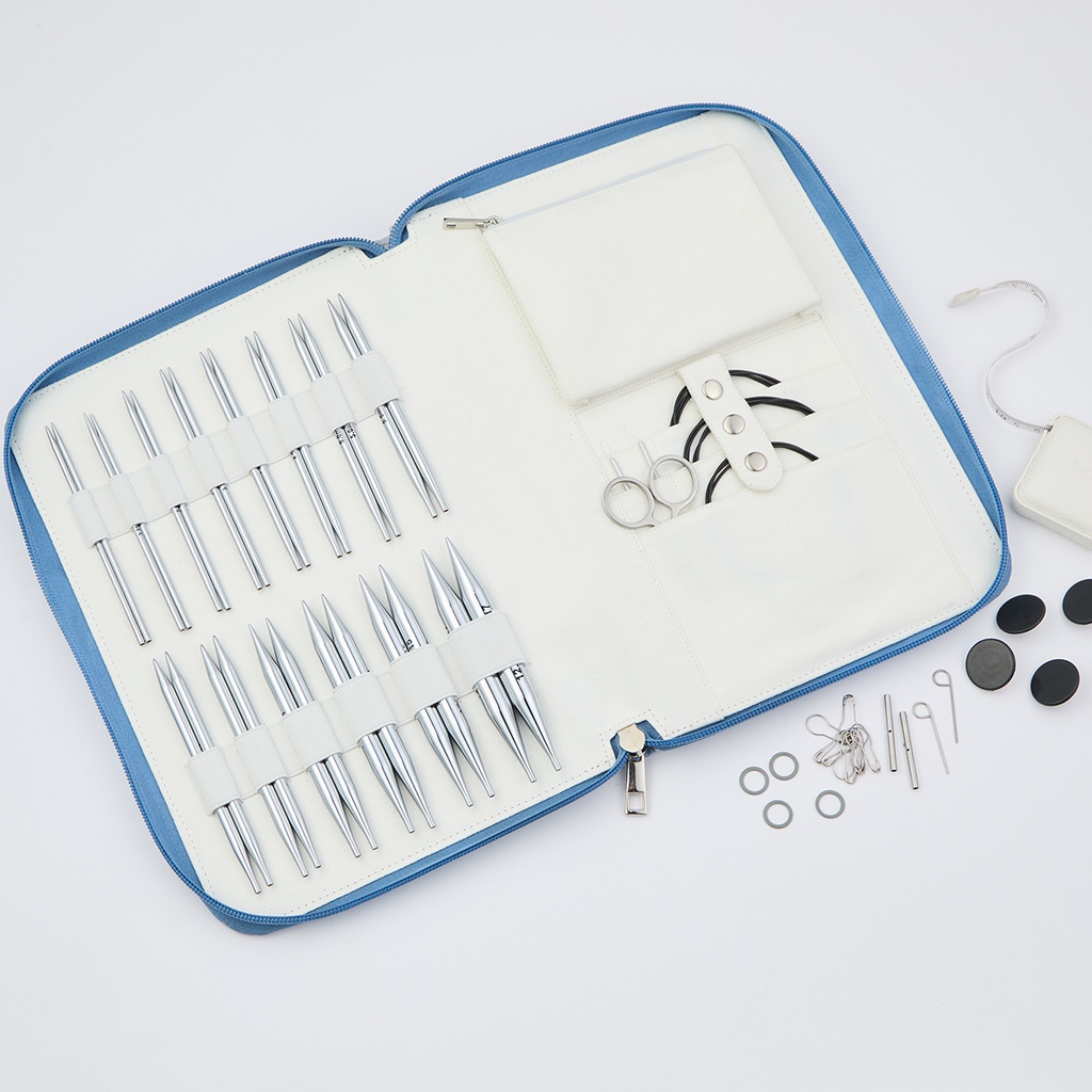 KnitPro Nova Grande Set Austauschbares Nadelspitzen Set 3,00 – 12,00 mm 13 cm