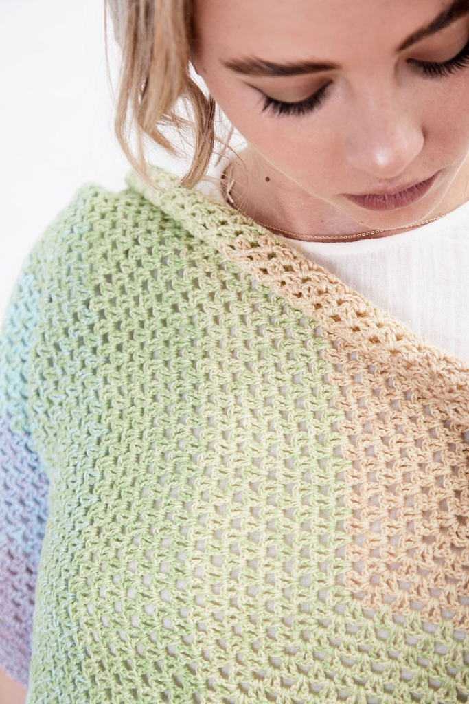 SparWolle Häkeltuch "Light Granny" Anleitung