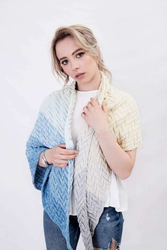 SparWolle Stricktuch "Treppe" Anleitung