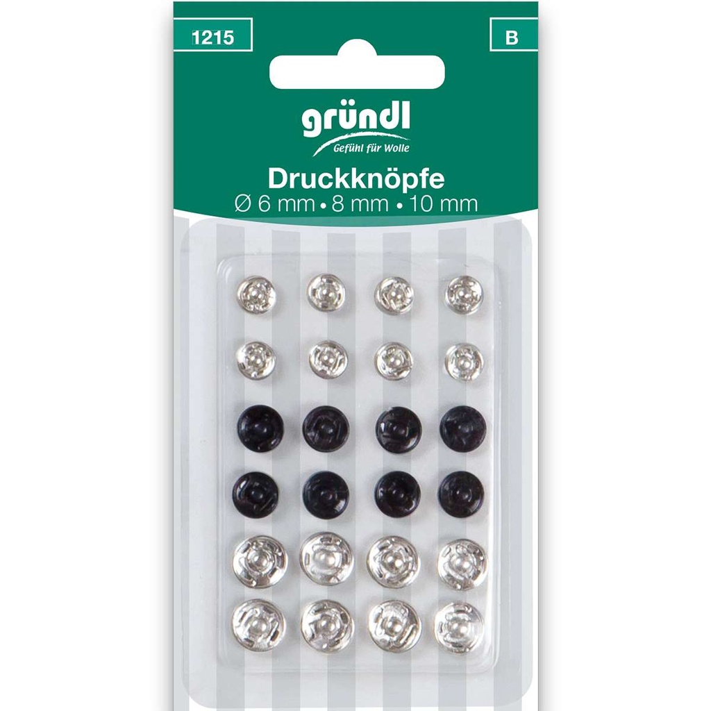 Gründl Druckknöpfe, 24 Stück