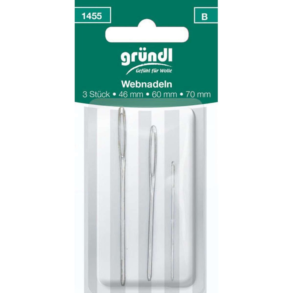 Gründl Webnadeln, 70/60/46cm, Metall