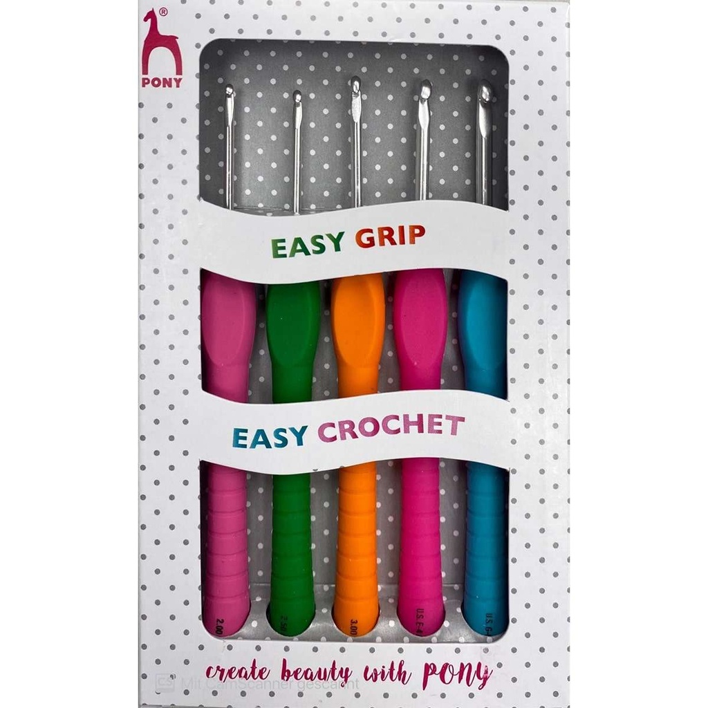Pony Easy Grip Häkelnadel Set