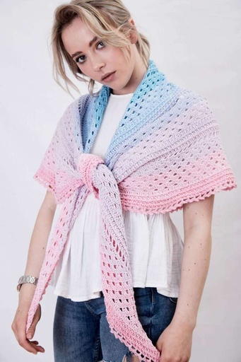 [AN-1900005] SparWolle Crochet Shawl "Intermediate" Pattern