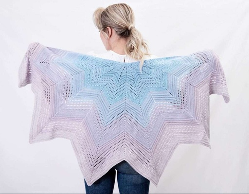 [AN-1900012] SparWolle Crochet Shawl "Zacken" Pattern